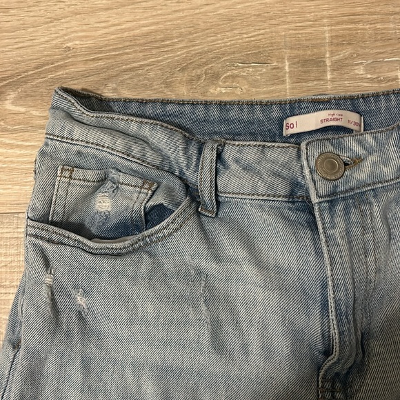 Junior Womens SO Straight Leg Jeans - Picture 4 of 5